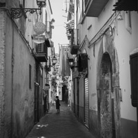 Buy canvas prints of Side-street of Sorrento by George Davidson