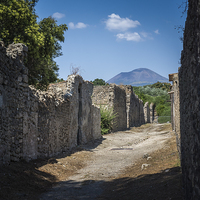 Buy canvas prints of Via Vesuvio, Pompeii by George Davidson