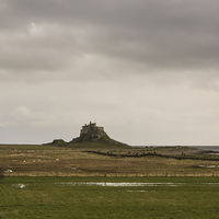 Buy canvas prints of Lindisfarne Castle View by George Davidson