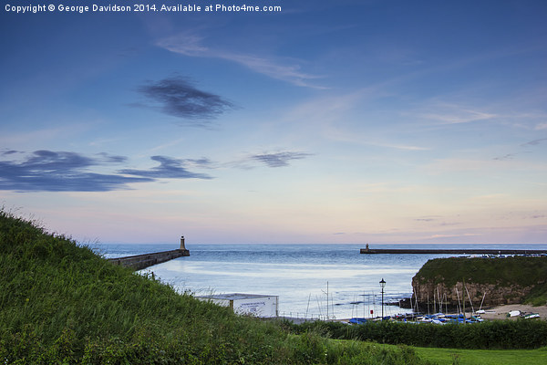 Tynemouth Piers Picture Board by George Davidson