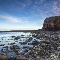 Buy canvas prints of  The Haven and the Cliffs by George Davidson