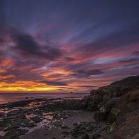 Buy canvas prints of  Cullercoats Dawn by George Davidson