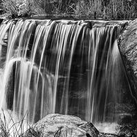 Buy canvas prints of  Waterfall Mono by George Davidson