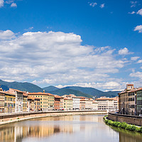 Buy canvas prints of Along the Arno 02 by George Davidson