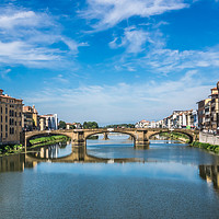 Buy canvas prints of Bridge on the Arno by George Davidson
