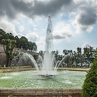 Buy canvas prints of Siena Fountain by George Davidson
