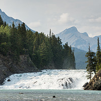 Buy canvas prints of Bow River Falls by George Davidson