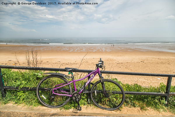 Beach Bike Picture Board by George Davidson