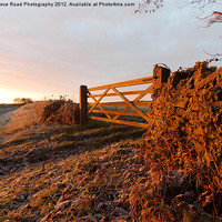 Buy canvas prints of Frosty Cotswold by Grove Road Photography