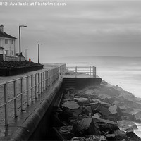 Buy canvas prints of Winter Seafront at Tywyn by David Haylor