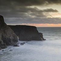 Buy canvas prints of Sunset at Park Head by David Haylor